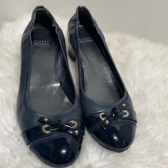 STUART WEITZMAN Blue shoes low heel size 11 M - Picture 1 of 10